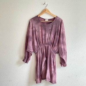 Purple tie dye dress